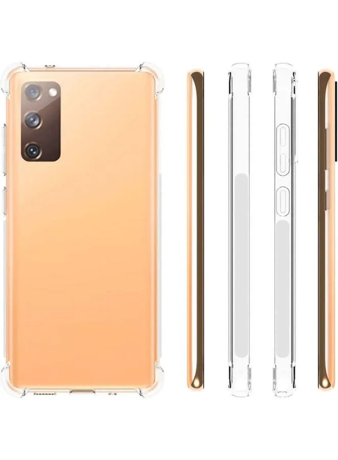 Samsung Galaxy S20 FE Case, Transparent Soft Reinforced Corners Cushion Bumper Shockproof Drop Protection Case Cover for Samsung Galaxy S20 FE