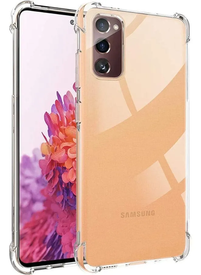 Samsung Galaxy S20 FE Case, Transparent Soft Reinforced Corners Cushion Bumper Shockproof Drop Protection Case Cover for Samsung Galaxy S20 FE