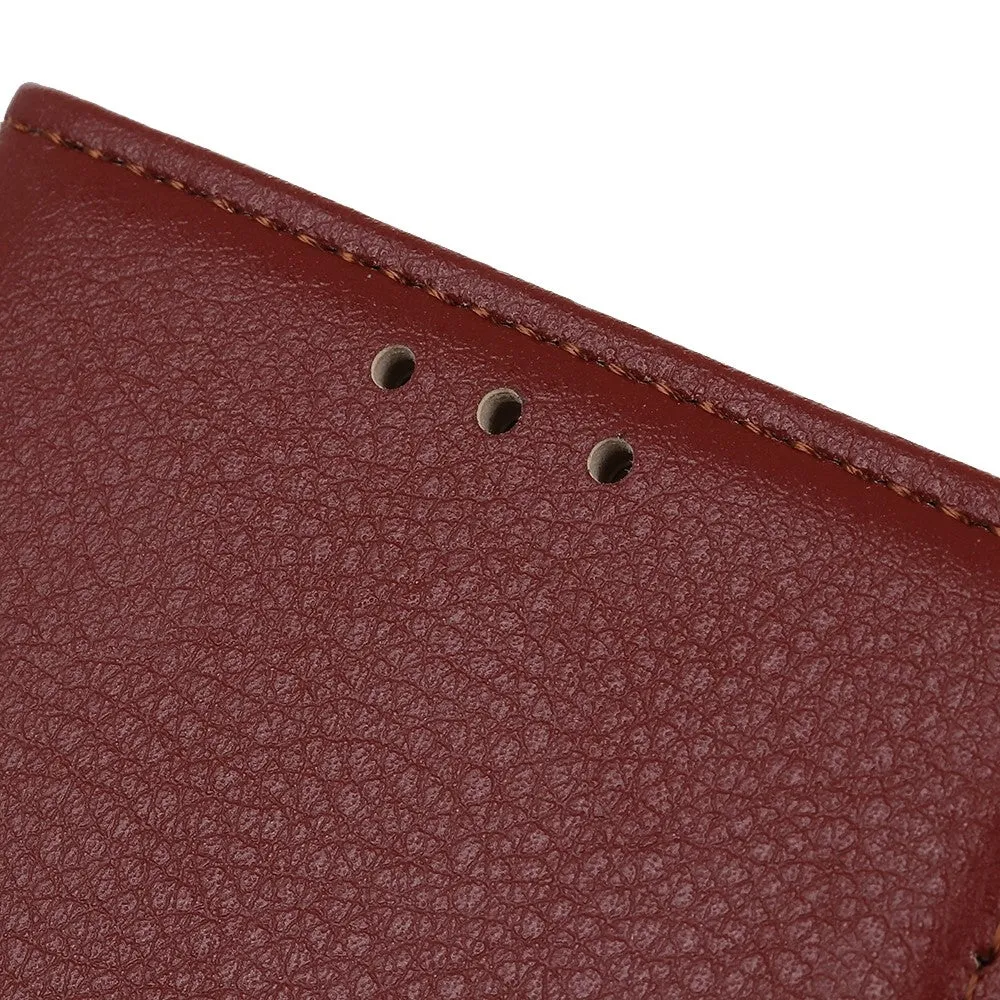Samsung Galaxy S20 FE / S20 FE 5G Leather Case Flip Cover Litchi Look - Brown