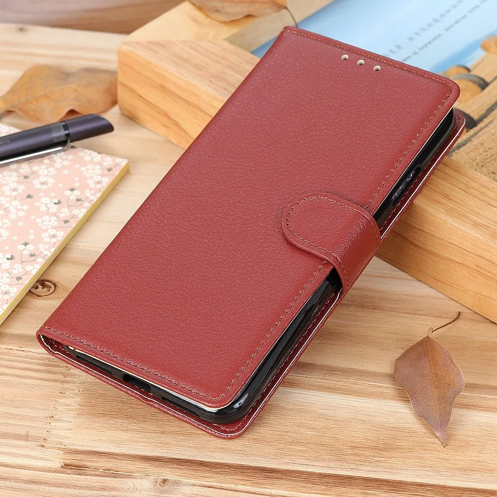 Samsung Galaxy S20 FE / S20 FE 5G Leather Case Flip Cover Litchi Look - Brown