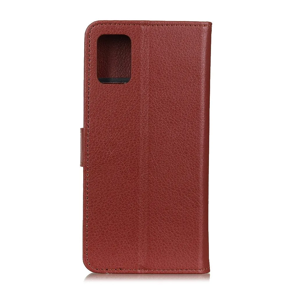 Samsung Galaxy S20 FE / S20 FE 5G Leather Case Flip Cover Litchi Look - Brown