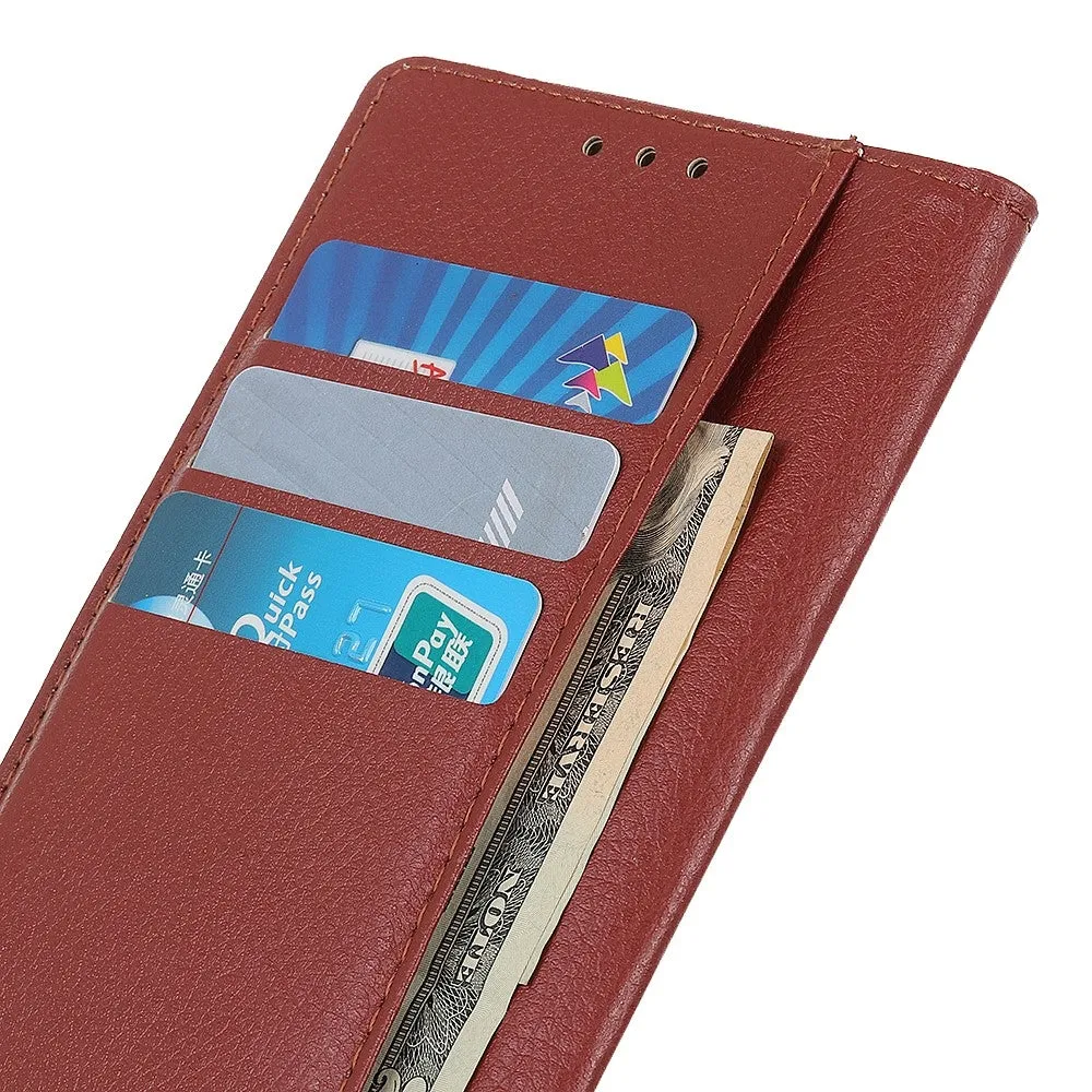 Samsung Galaxy S20 FE / S20 FE 5G Leather Case Flip Cover Litchi Look - Brown
