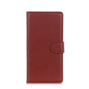 Samsung Galaxy S20 FE / S20 FE 5G Leather Case Flip Cover Litchi Look - Brown