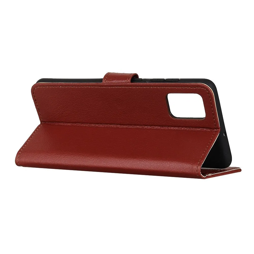 Samsung Galaxy S20 FE / S20 FE 5G Leather Case Flip Cover Litchi Look - Brown