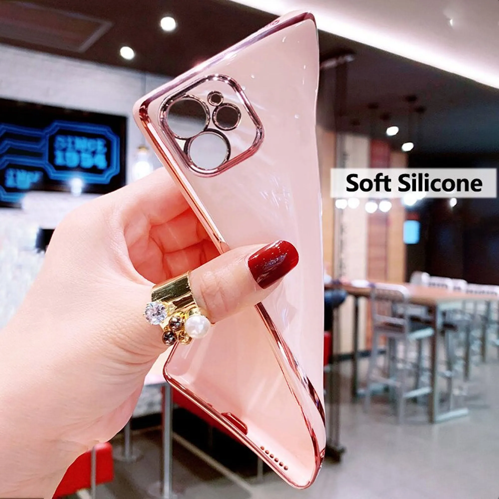 Samsung Galaxy S21 5G Case Ring Holder Rugged Shockproof Kick Stand Case Heavy Duty Protective Plating Luxury Back Cover