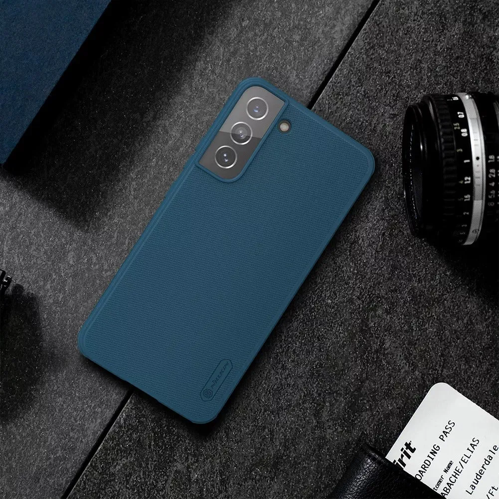Samsung Galaxy S22 Case | Super Frosted Shield Pro Hard Back Phone Cover | Blue