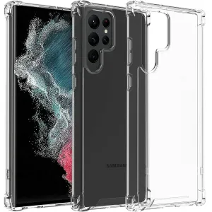 Samsung Galaxy S22 Clear Case Shockproof Tough Gel Transparent Air Cushion Heavy Duty Phone Back Cover