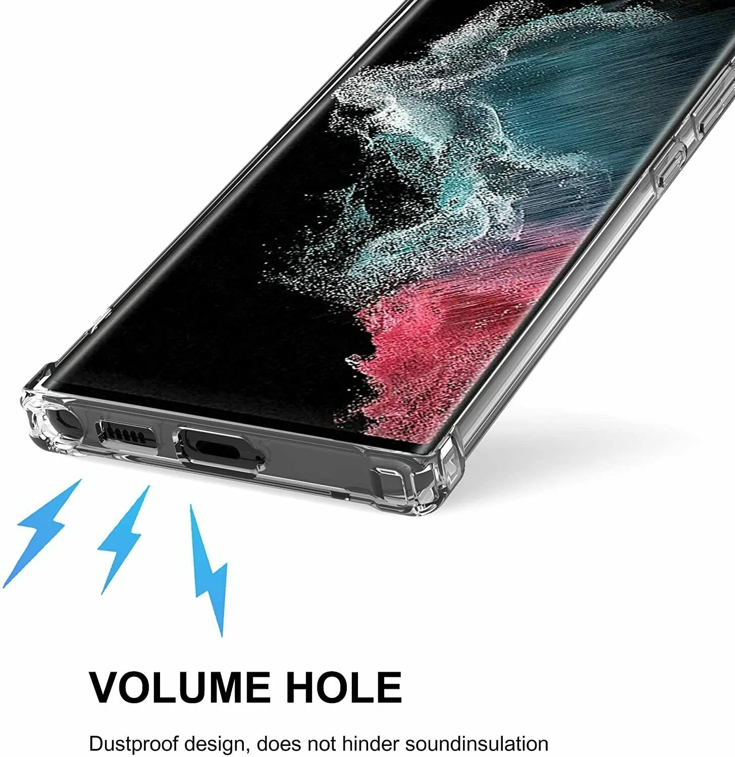 Samsung Galaxy S22 Clear Case Shockproof Tough Gel Transparent Air Cushion Heavy Duty Phone Back Cover