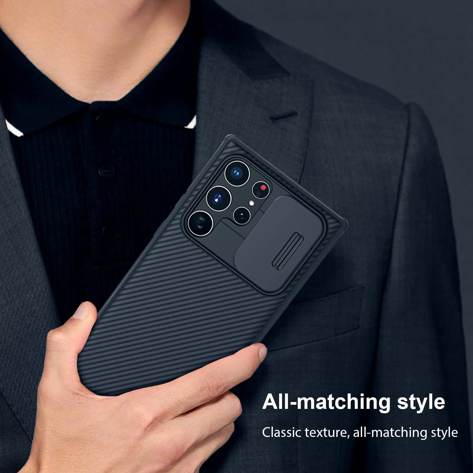 Samsung Galaxy S22 Ultra Case | CamShield Pro Phone Cover | Black
