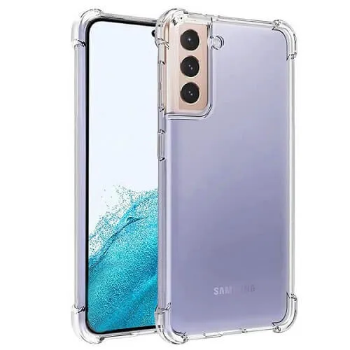 Samsung Galaxy S23 5G Clear Case Shockproof Tough Gel Transparent Air Cushion Heavy Duty Phone Back Cover (Crystal Clear)