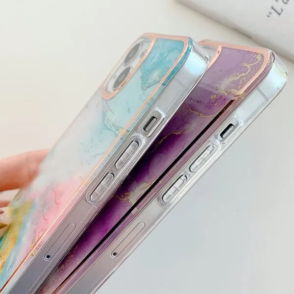 Samsung Galaxy S23 Ultra 5G Case Hard back Marble Pattern Slim Design Enhanced Camera and Screen Protection Girls and Women Cover (Rose Gold)