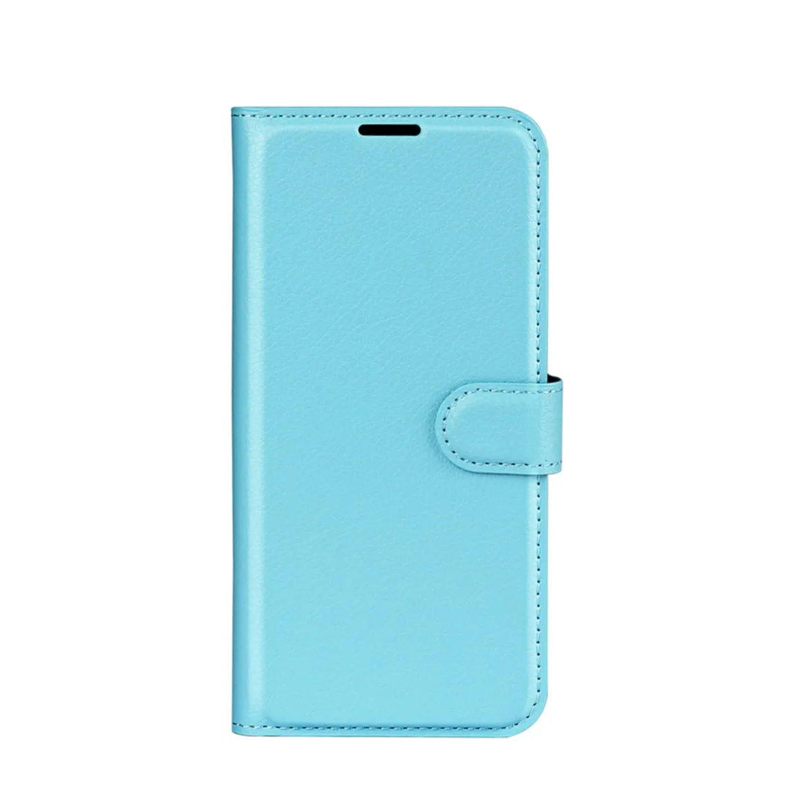 Samsung Galaxy S24 FE Leather Case Flip Cover Litchi Look - Light Blue