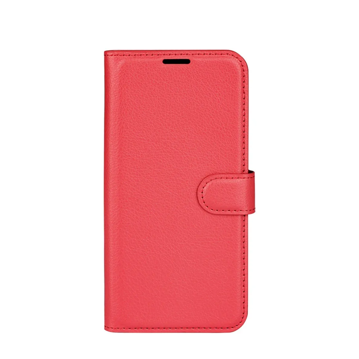 Samsung Galaxy S24 FE Leather Case Flip Cover Litchi Look - Red