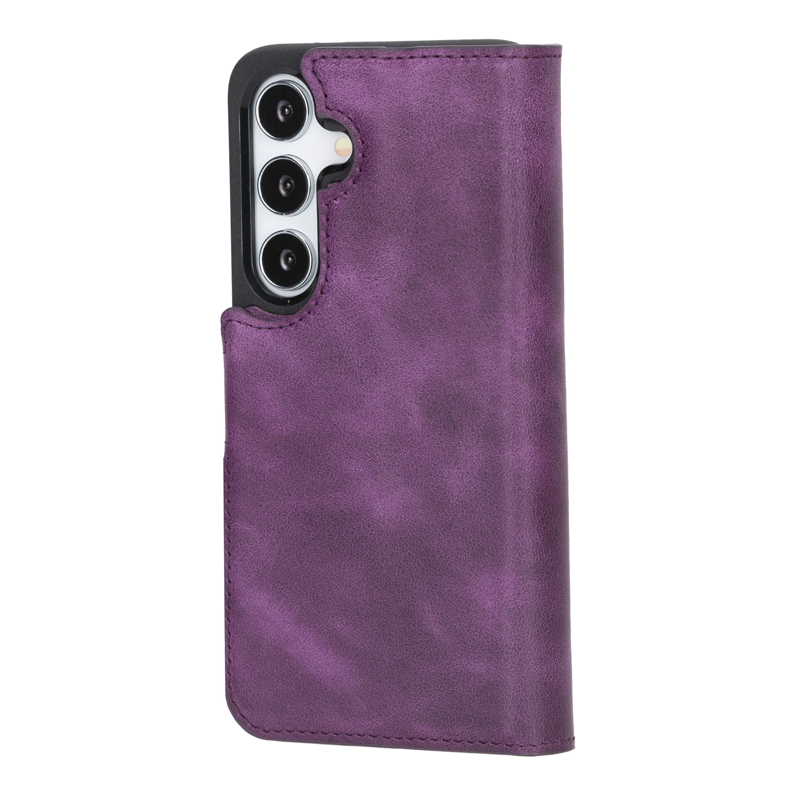 Samsung Galaxy S25 Magnetic Detachable Leather Wallet Case
