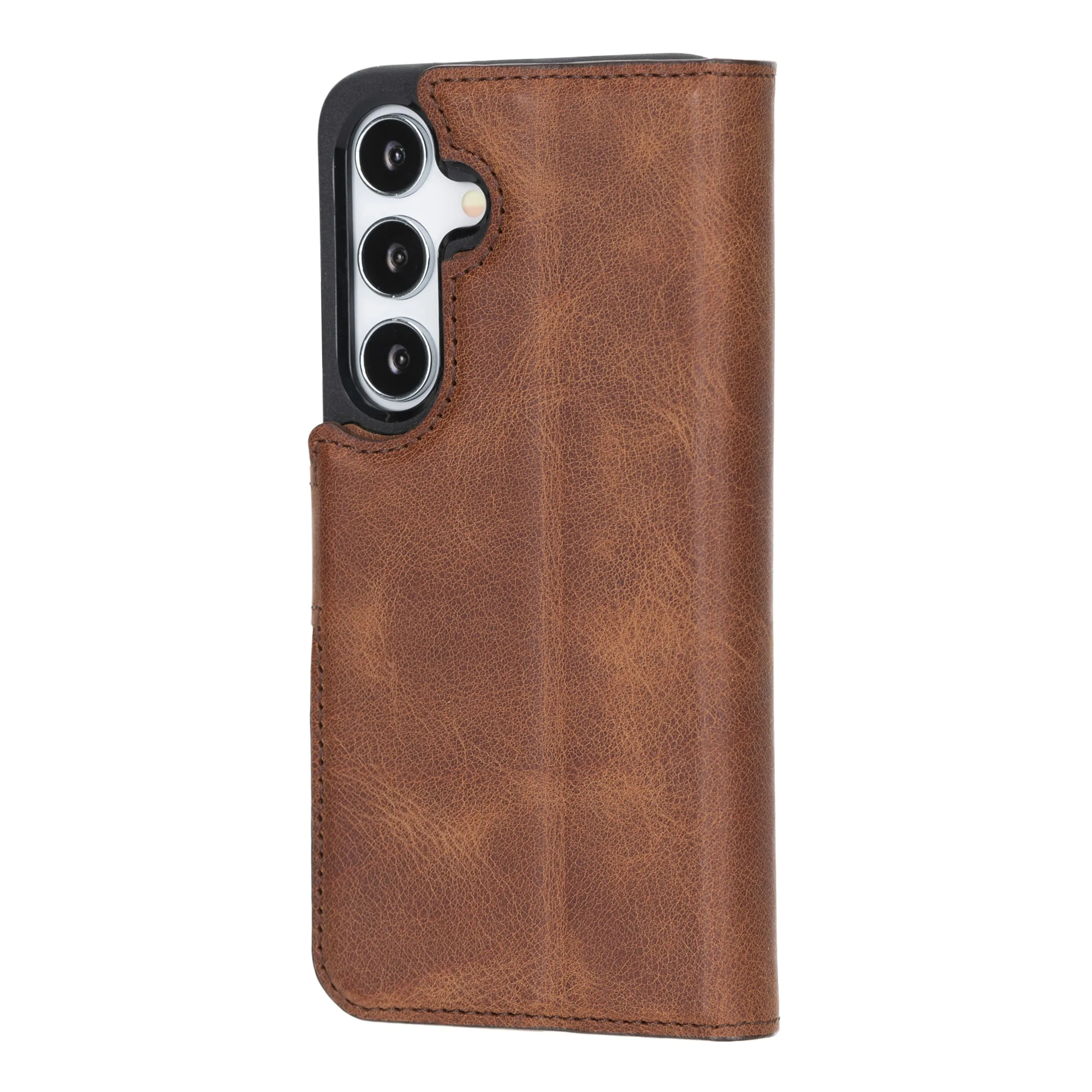 Samsung Galaxy S25 Magnetic Detachable Leather Wallet Case