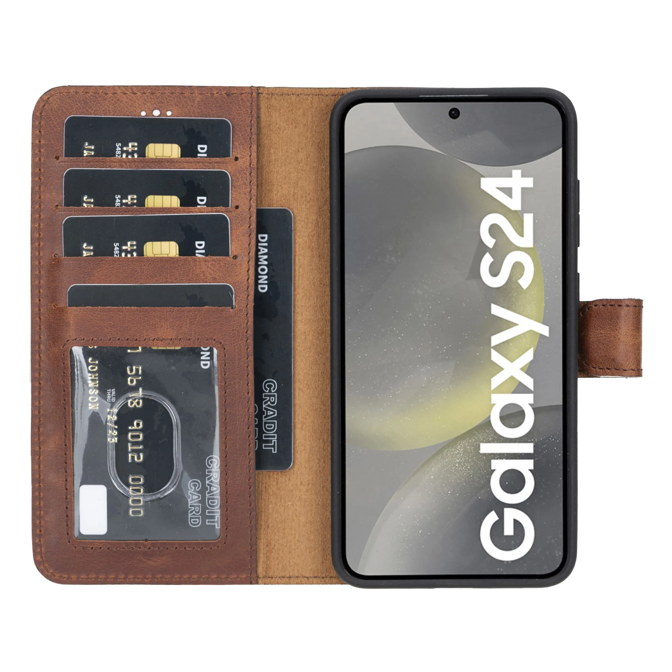 Samsung Galaxy S25 Plus Leather Wallet Case