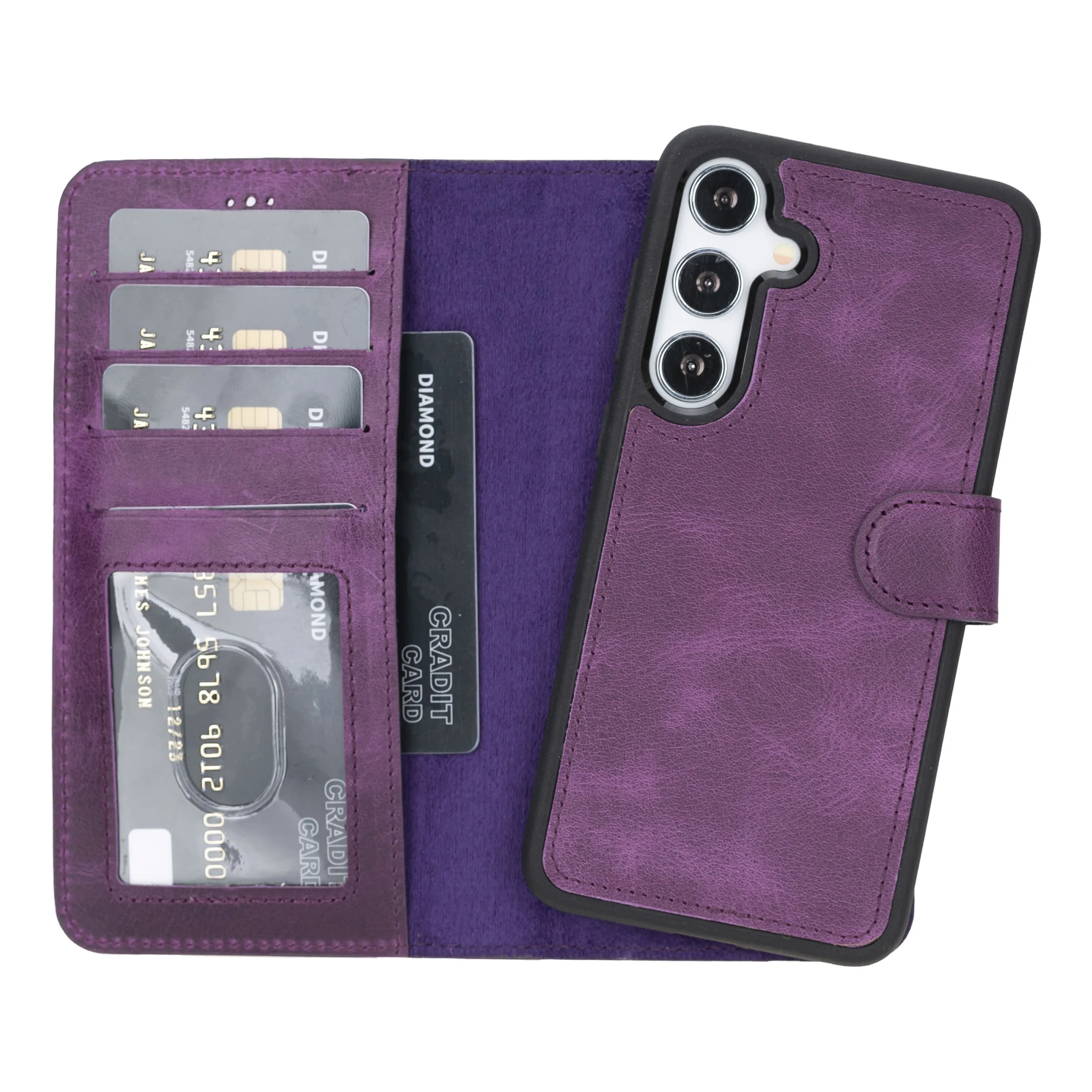 Samsung Galaxy S25 Plus Leather Wallet Case