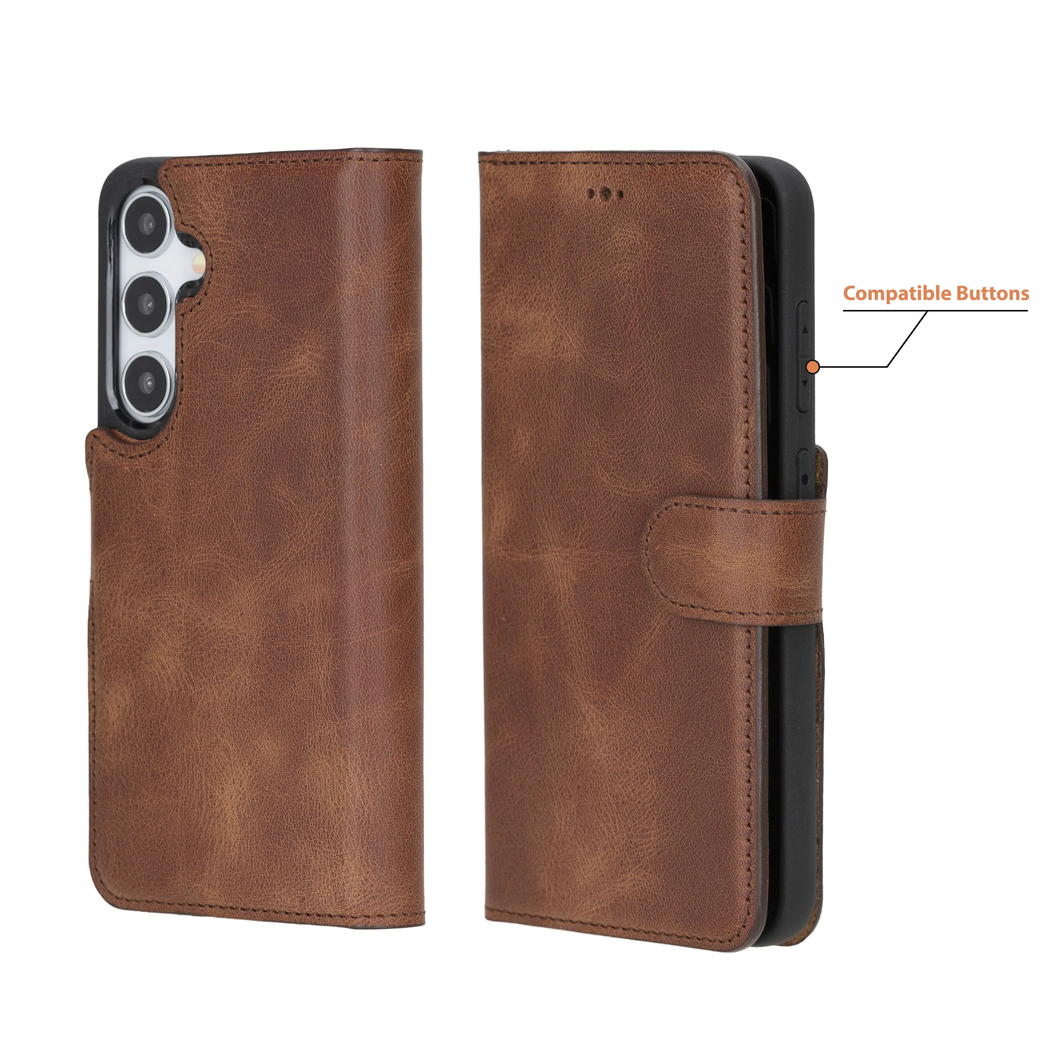 Samsung Galaxy S25 Plus Leather Wallet Case