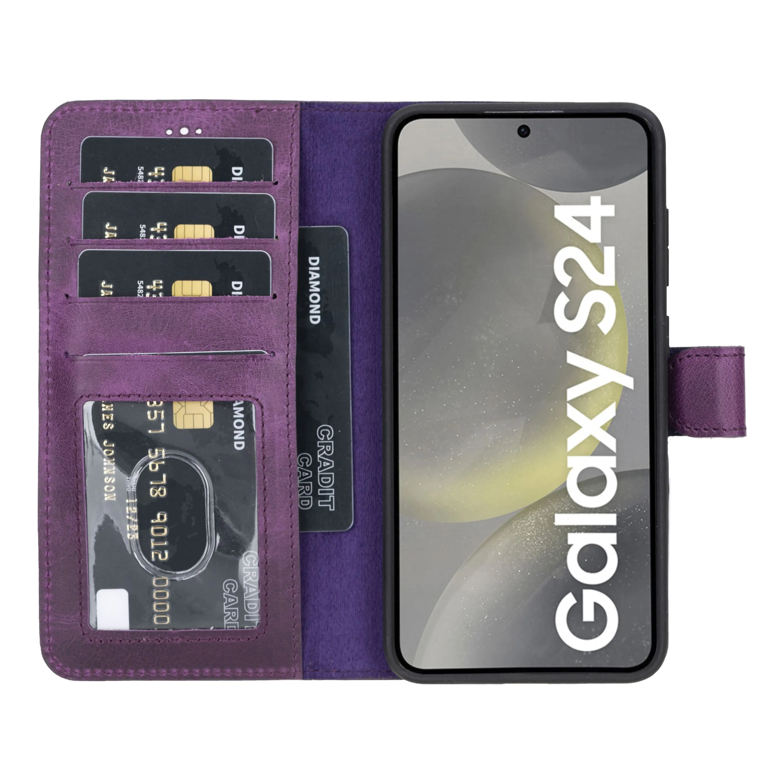 Samsung Galaxy S25 Plus Leather Wallet Case