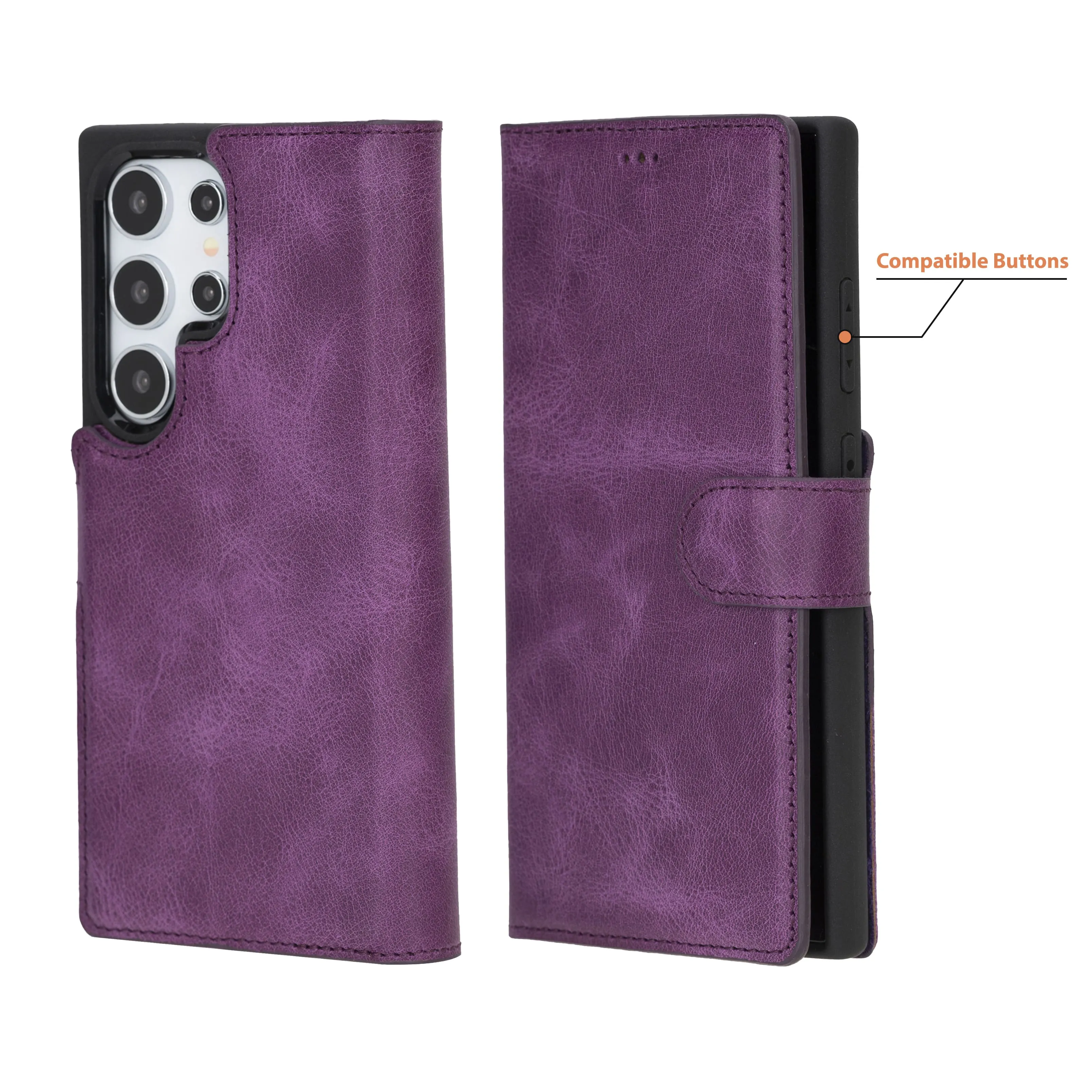 Samsung Galaxy S25 Ultra Leather Wallet Case