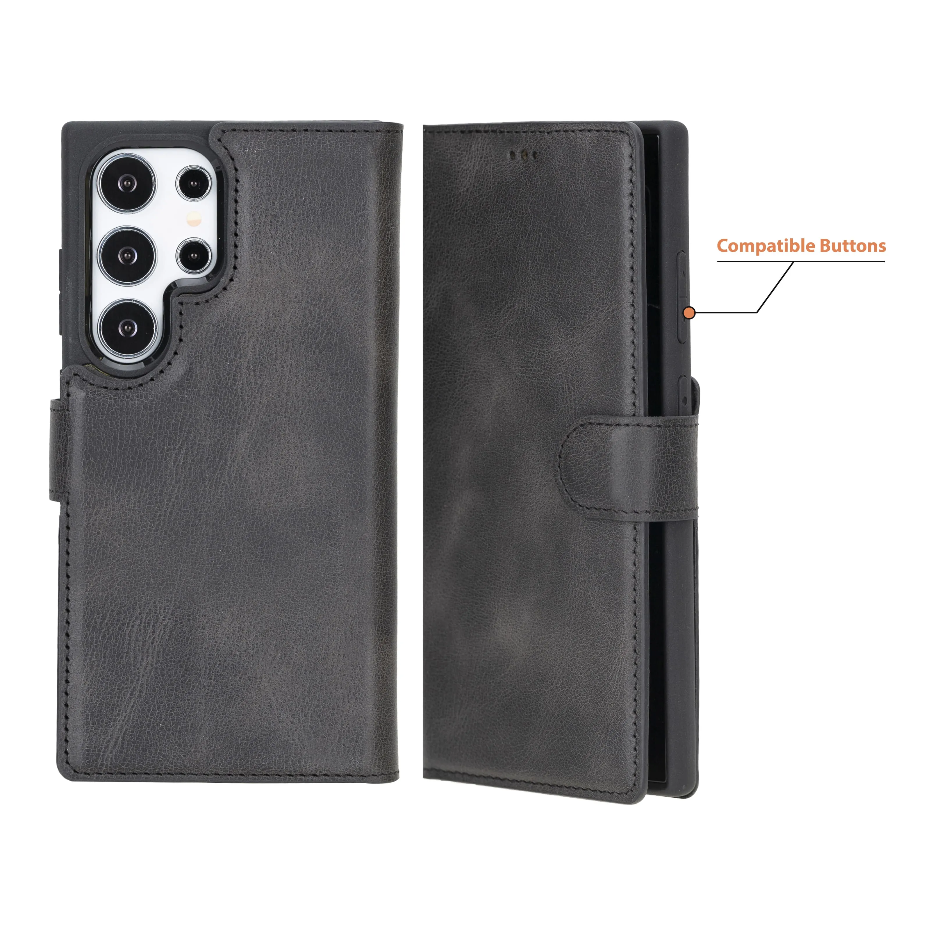 Samsung Galaxy S25 Ultra Leather Wallet Case