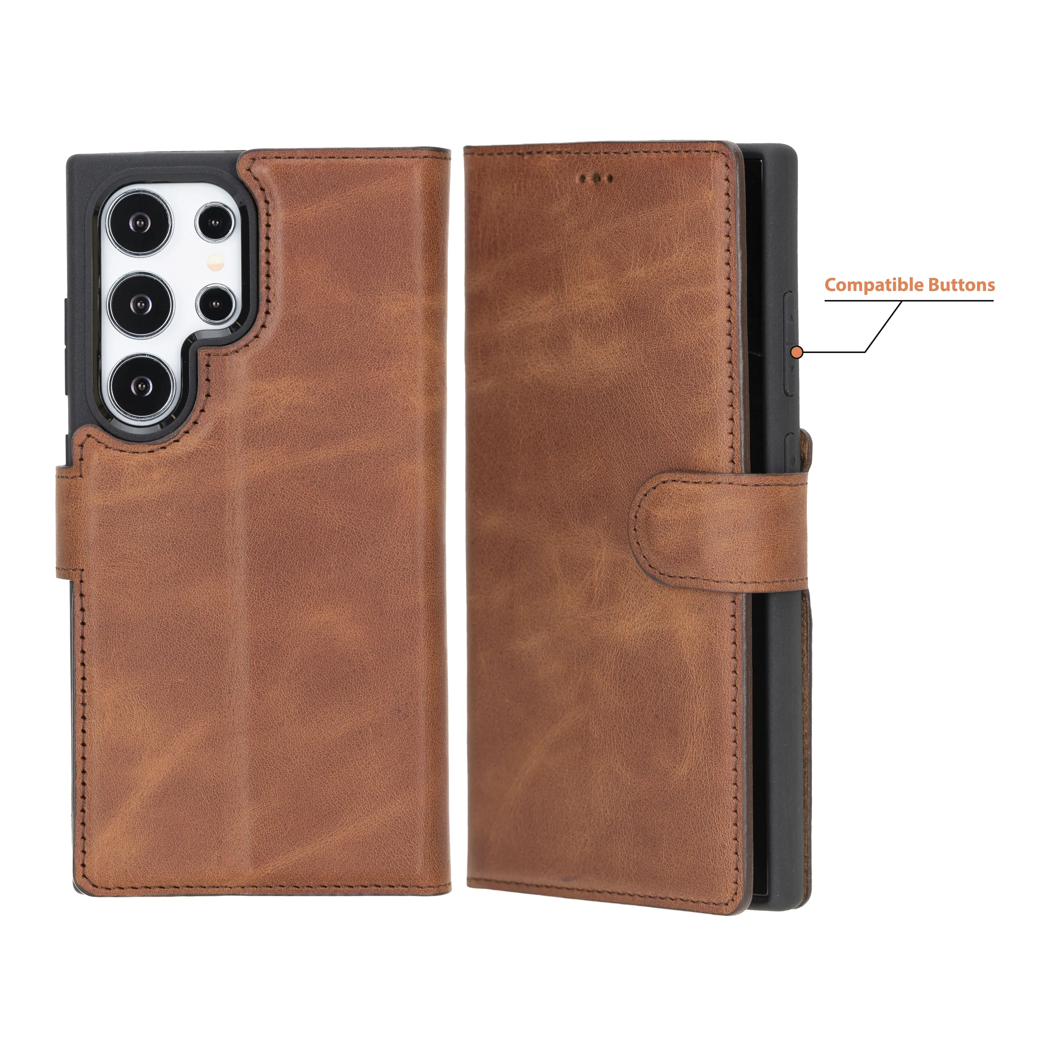 Samsung Galaxy S25 Ultra Leather Wallet Case