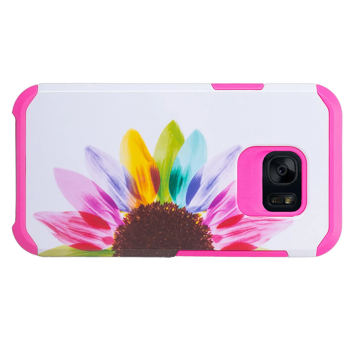 Samsung Galaxy S7 Active Case, Slim Hybrid [Shock/Impact Resistant] Dual Layer Protective Case Cover for Galaxy S7 Active - Vivid Sunflower