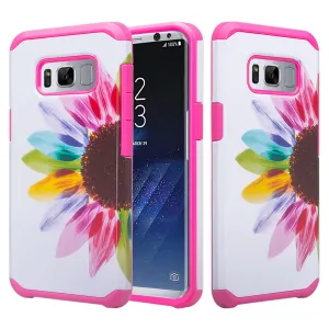 Samsung Galaxy S8 Plus Case, SM-G955 Case, Slim Hybrid Dual Layer[Shock Resistant] Protective Case Cover - Vivid Sunflower