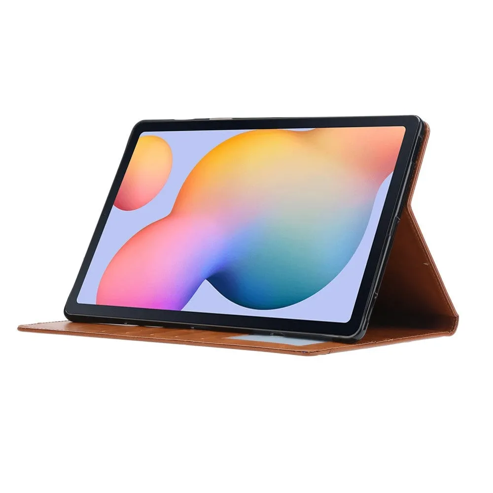 Samsung Galaxy Tab A7 10.4" (2022/2020) Leather case Flipcase with card slots - Brown