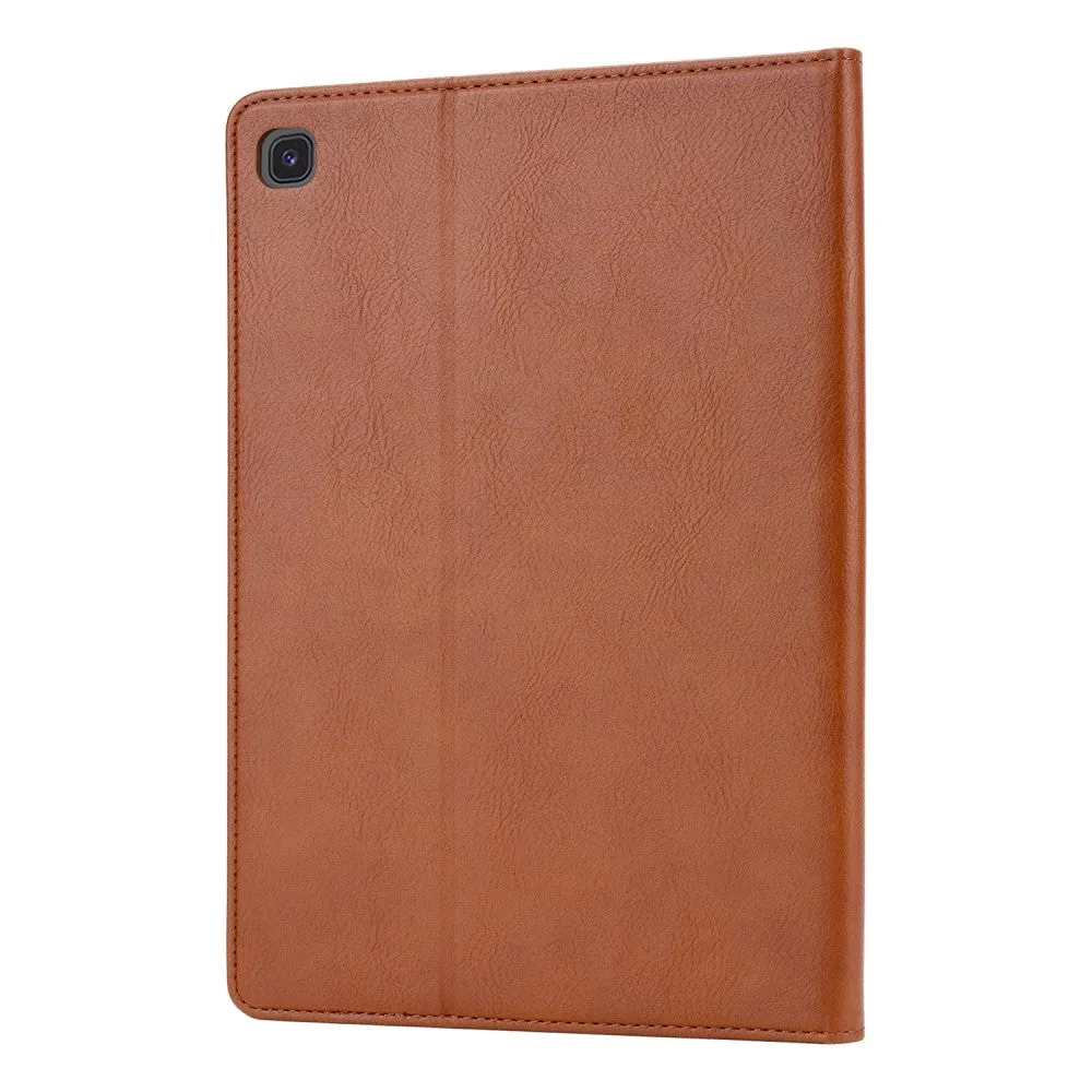 Samsung Galaxy Tab A7 10.4" (2022/2020) Leather case Flipcase with card slots - Brown