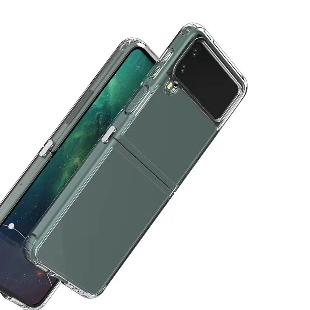 Samsung Galaxy Z Flip4 5G Hybrid Hardcase Cover TPU Bumper   Plastic Back - Transparent