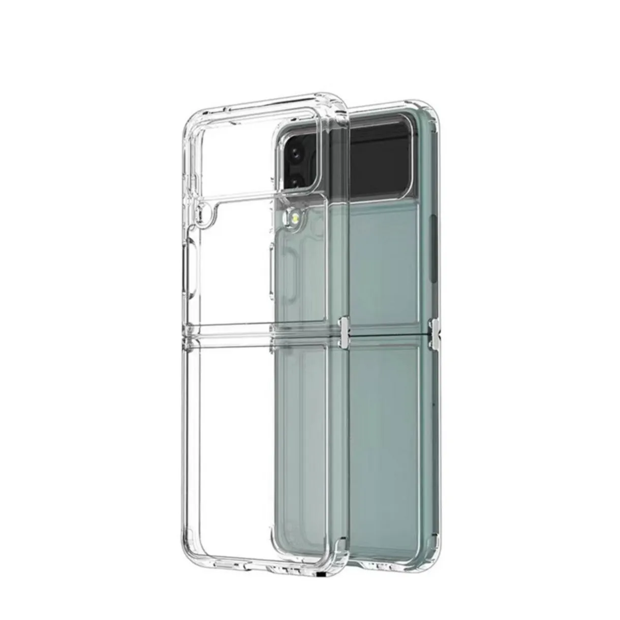 Samsung Galaxy Z Flip4 5G Hybrid Hardcase Cover TPU Bumper   Plastic Back - Transparent