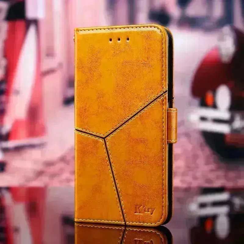 Samsung S10 creative Leather Protective  phone case