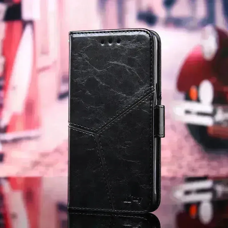 Samsung S10 creative Leather Protective  phone case
