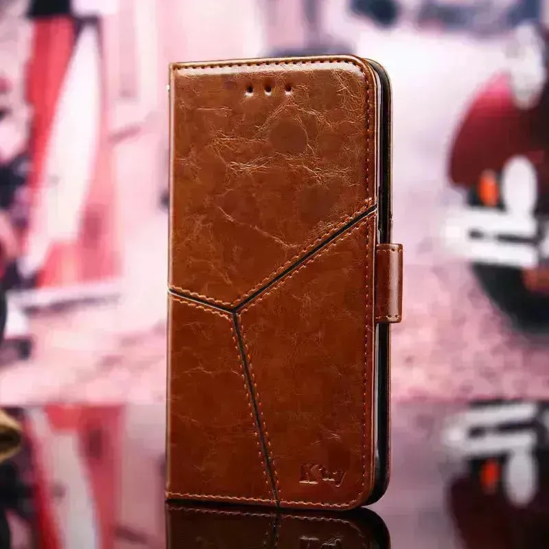 Samsung S10 creative Leather Protective  phone case