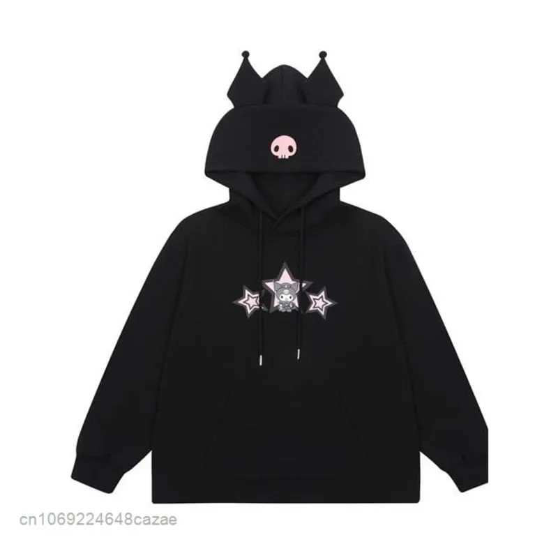 Sanriocore Kuromi Little Devil Hoodie Sweatshirt