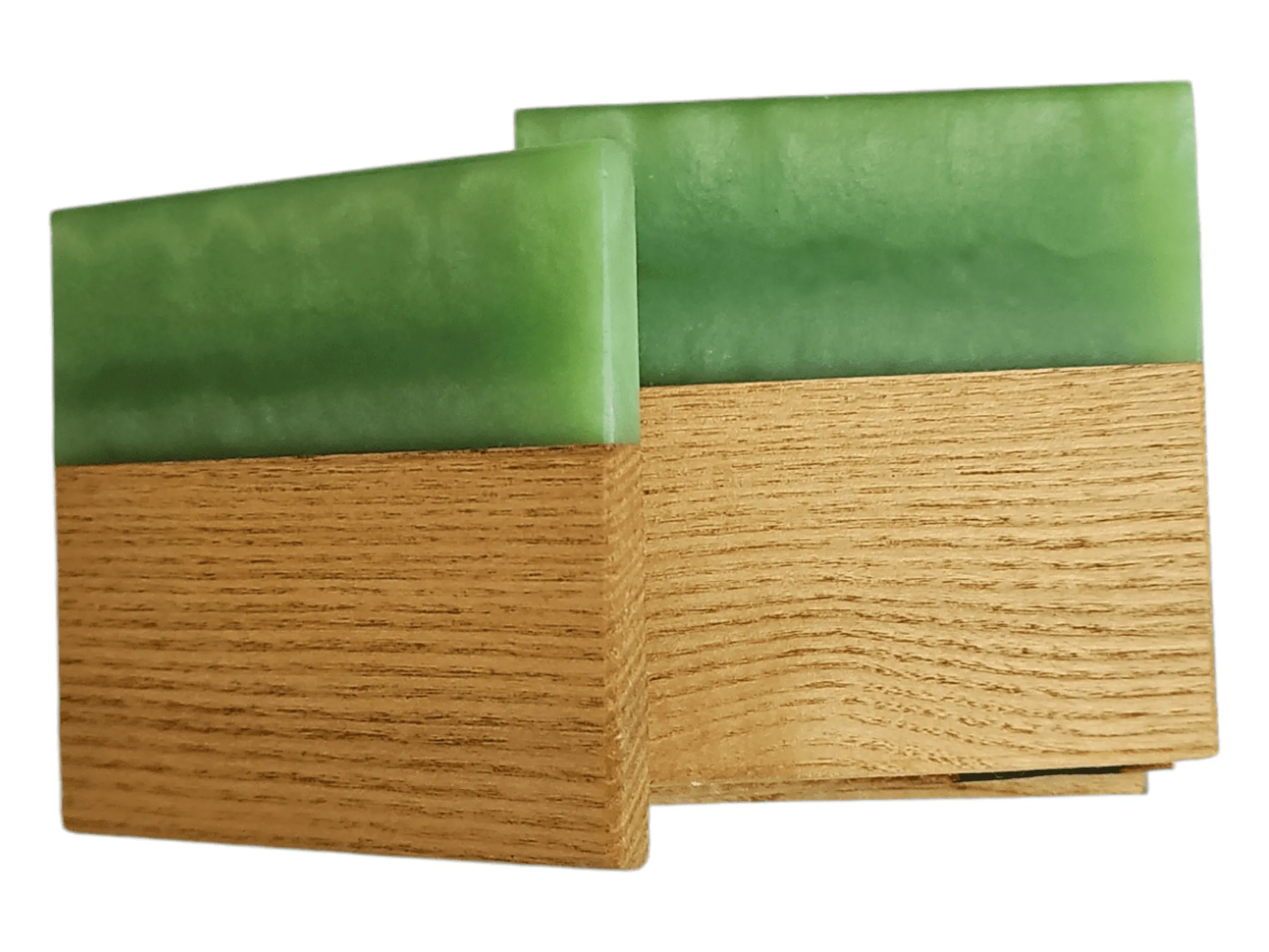 Sassafras with Jade Epoxy Coaster