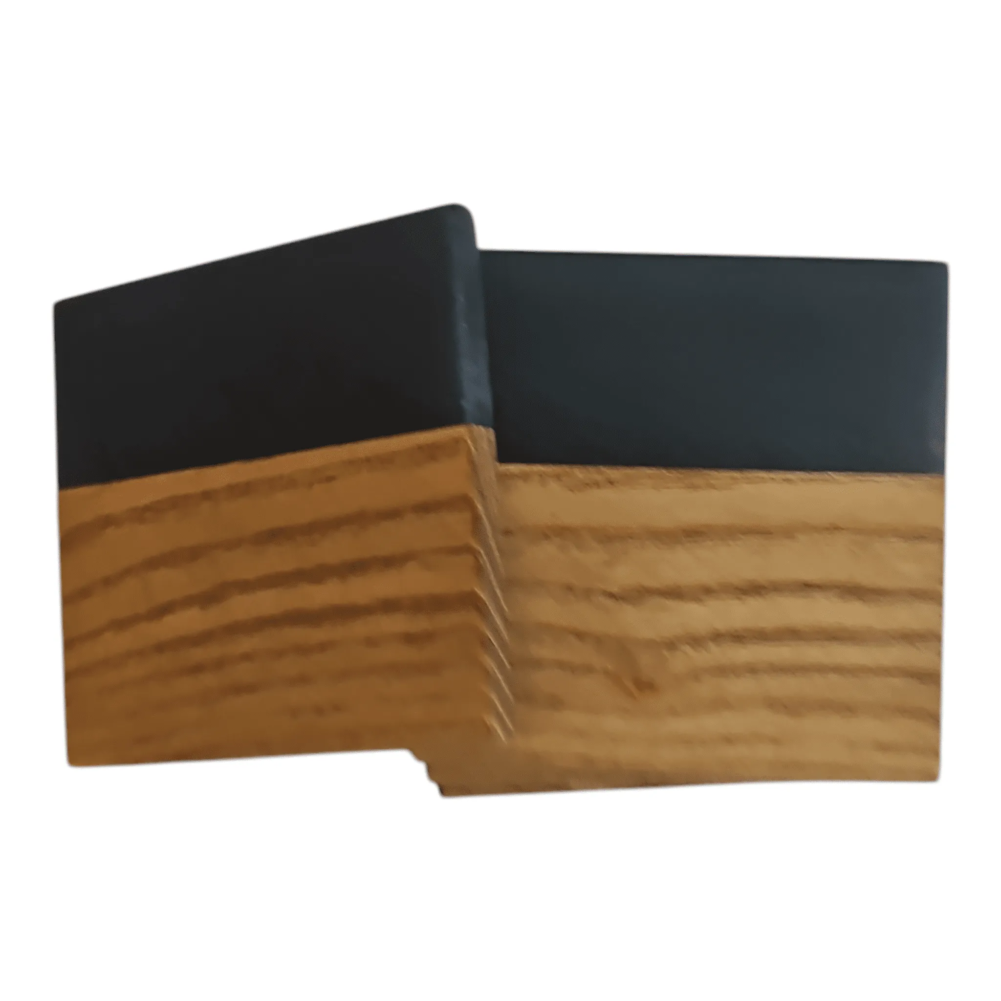 Sassafras with Metal Gray Epoxy Coaster