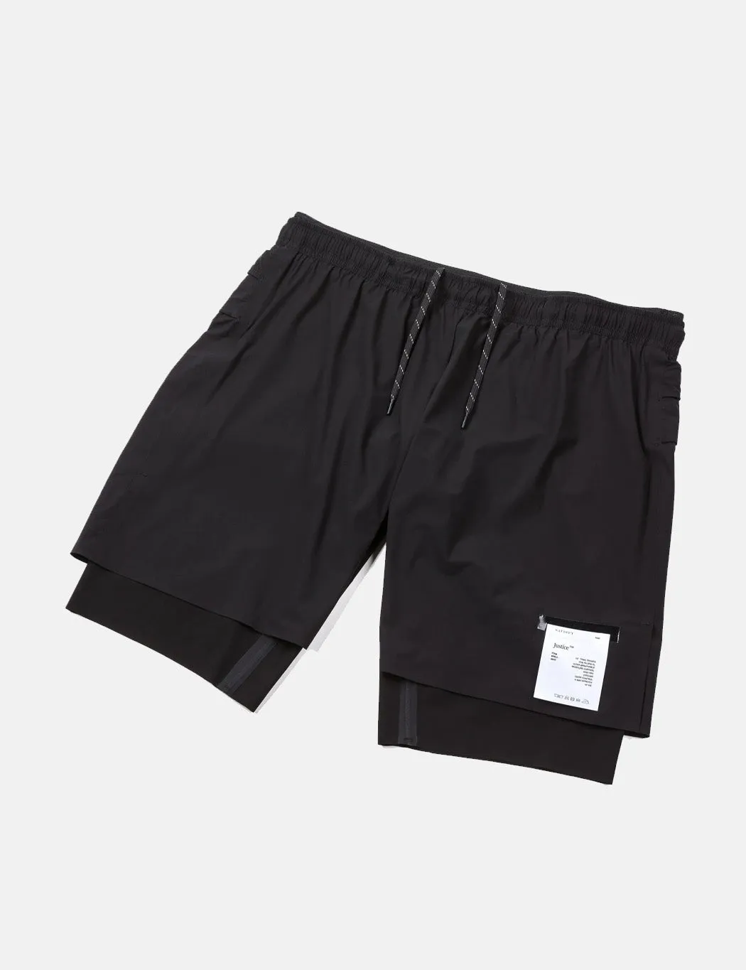 Satisfy Running Justice 10 Trail Shorts - Black