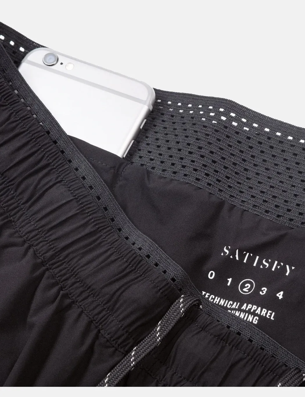 Satisfy Running Justice 10 Trail Shorts - Black