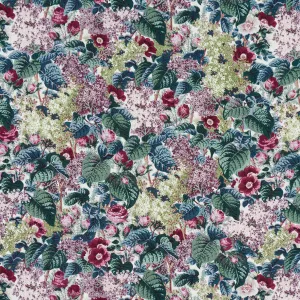 Schumacher Flora'S Fleurs Plum Fabric