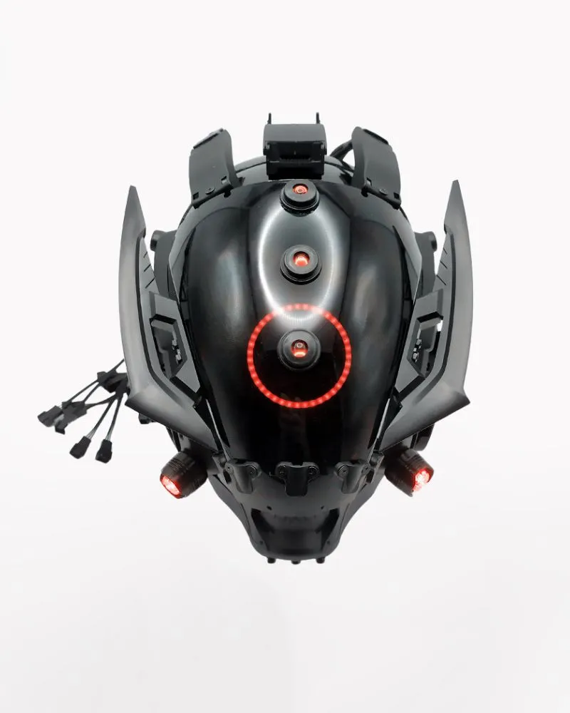 Sci-Fi Cyberpunk Led Helmet