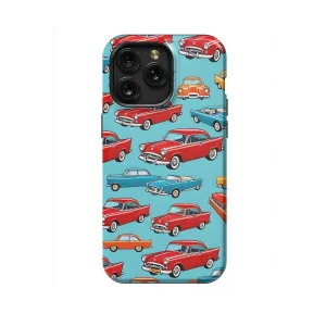 Seamless Retro Cars Phone Case iPhone Samsung Cover Pixel 1123