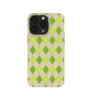 Seashell Argyle iPhone 13 Pro Case