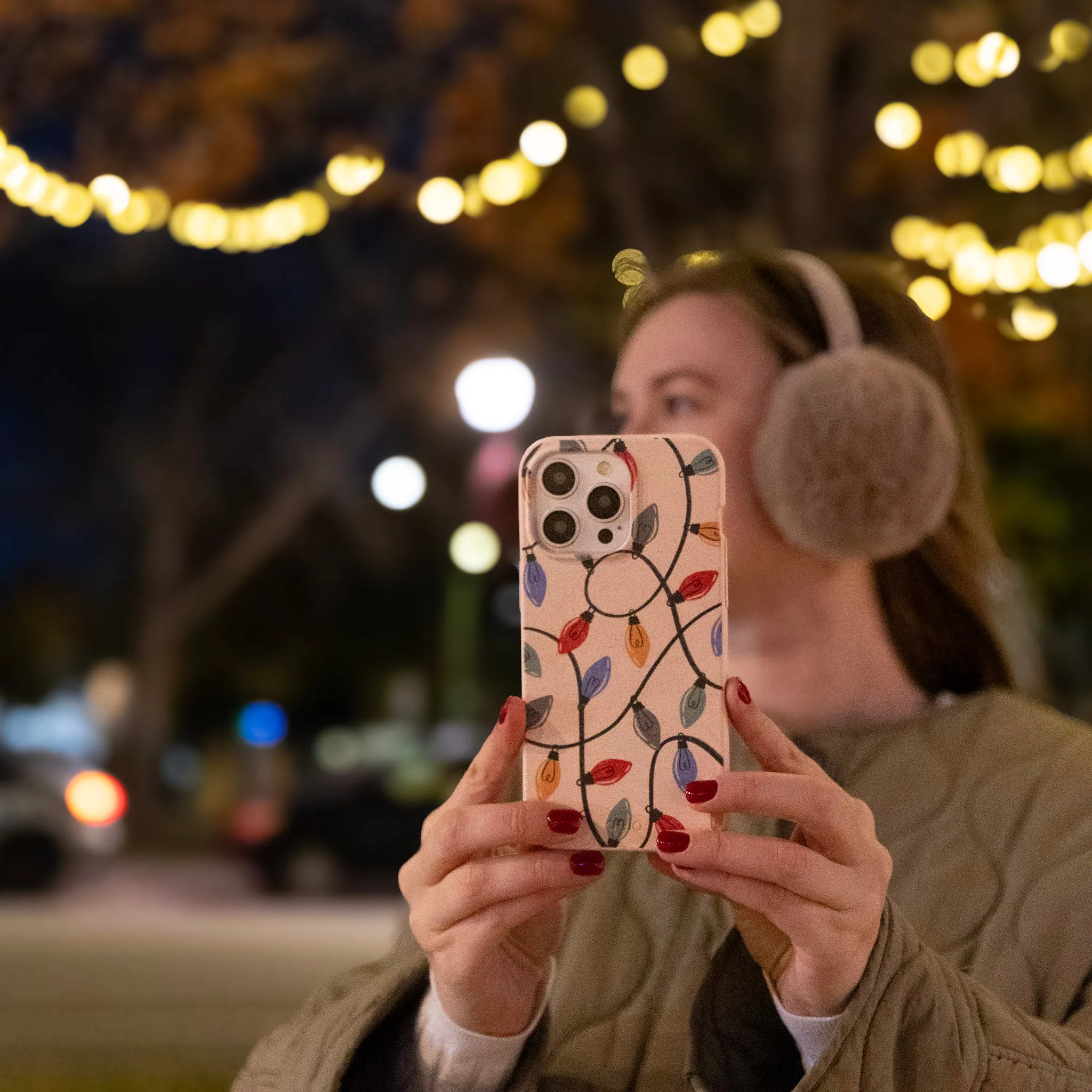 Seashell Holiday Lights Google Pixel 8 Case
