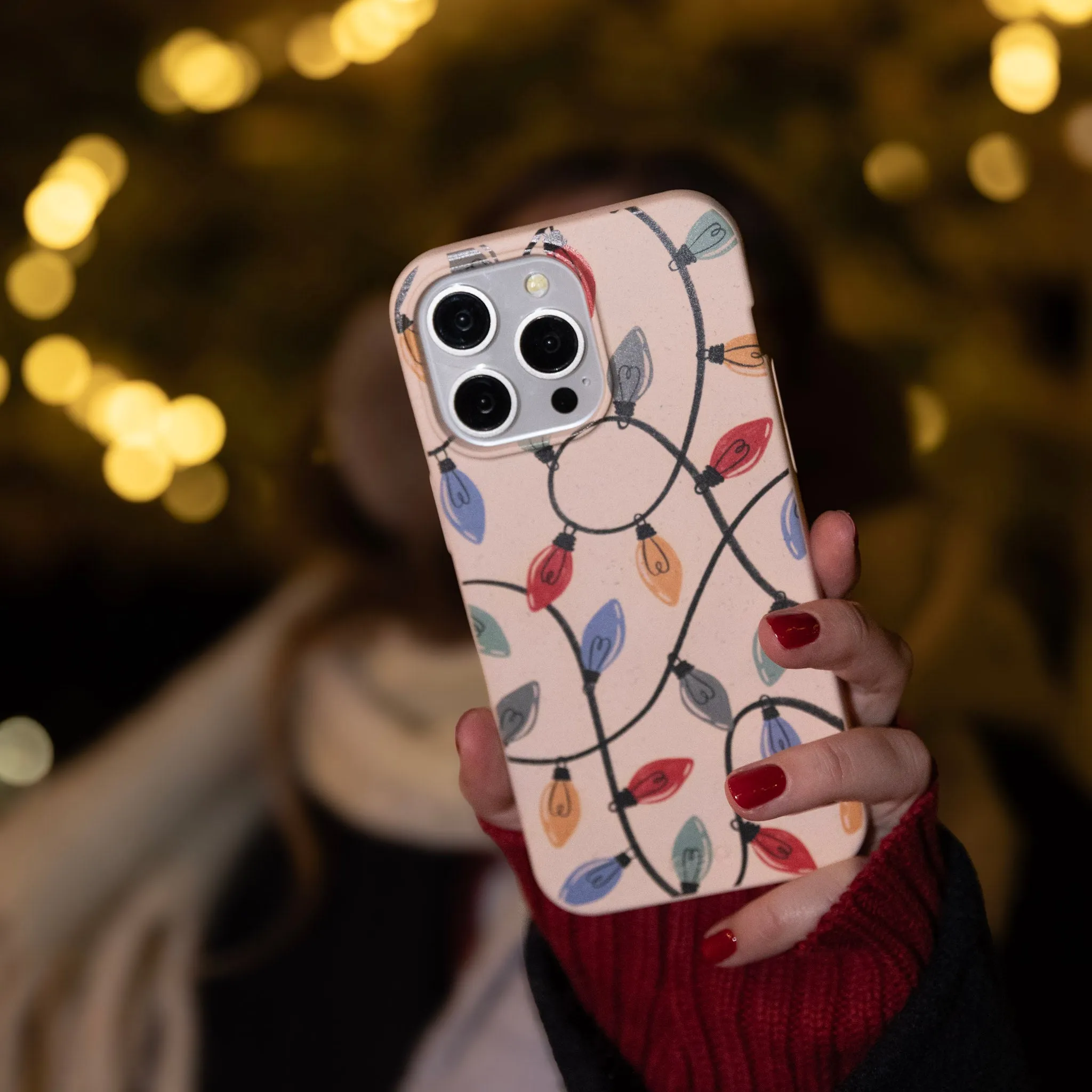 Seashell Holiday Lights Google Pixel 8 Case