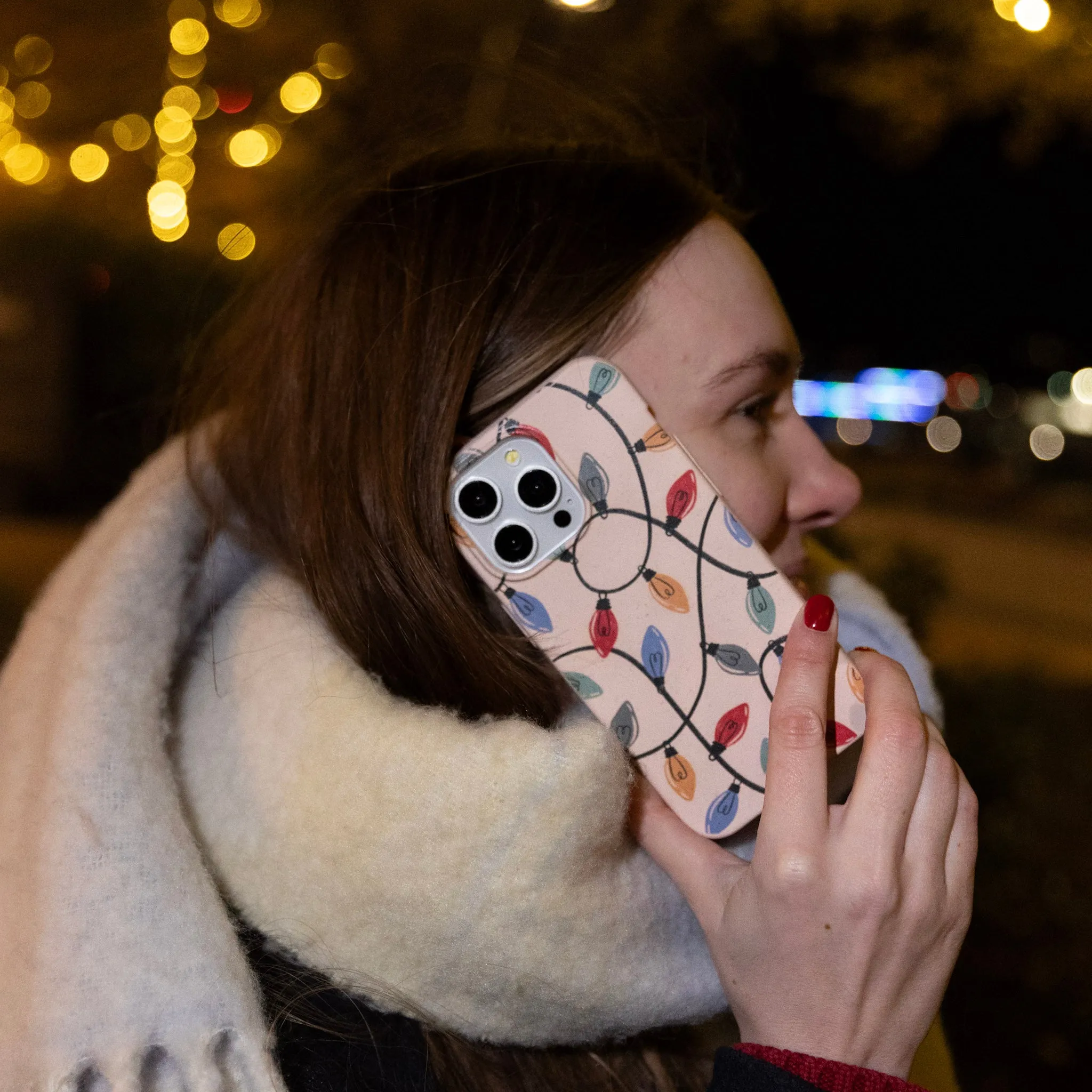 Seashell Holiday Lights Google Pixel 8 Case