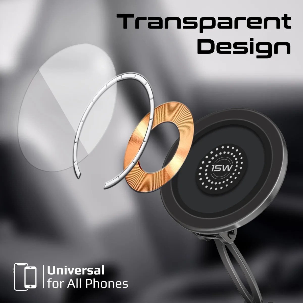 SecureGrip™ 360° Cradleless 15W MagSafe Compatible Car Charger