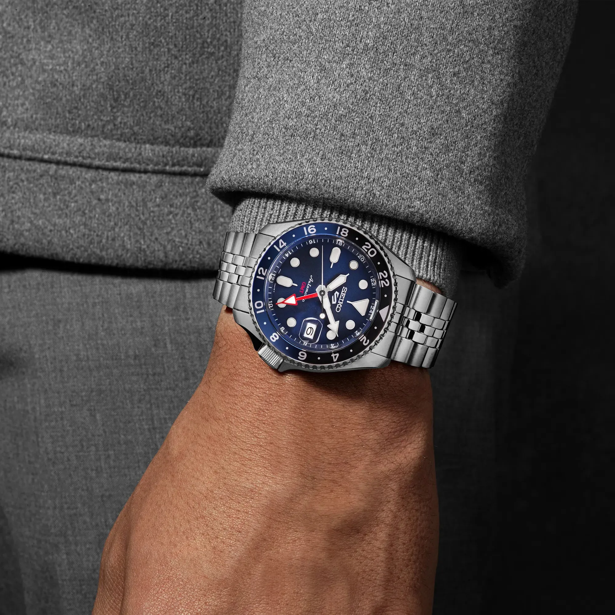 Seiko 5 Sports ‘Blueberry’ GMT SKX Re-Interpretation Watch