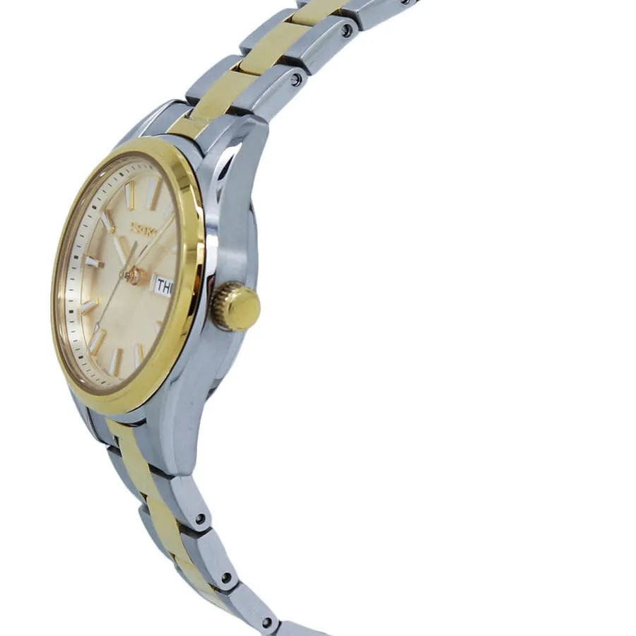 Seiko Neo Classic Quartz Gold Dial Two-tone Ladies Watch SUR354P1